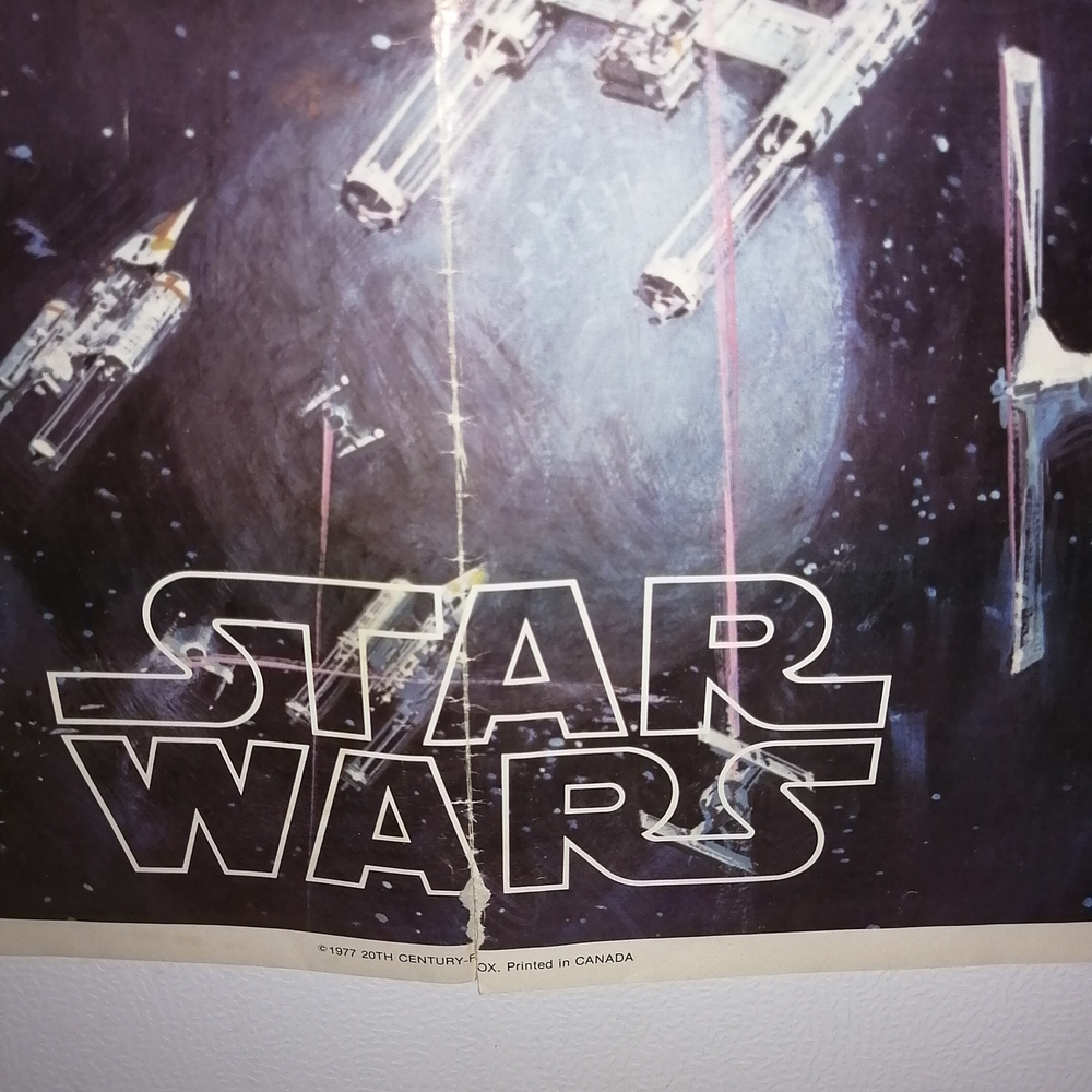 1977 Original Star Wars movie 20th Century Fox Galactic Battle Poster - Picture 10 of 13